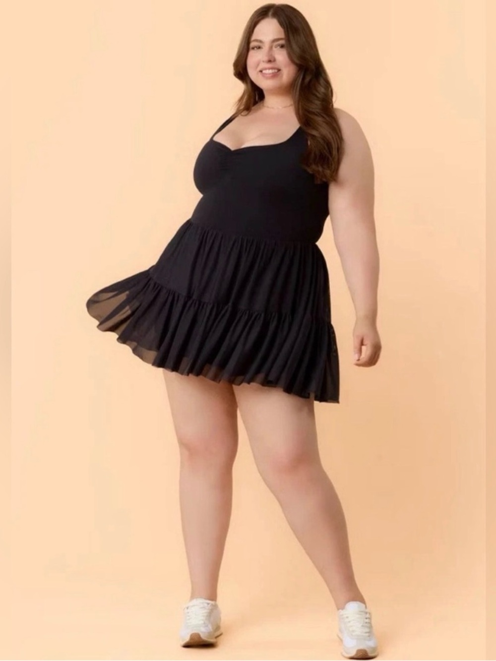 NWT Blogilates Black Sweetheart Babydoll Dress
